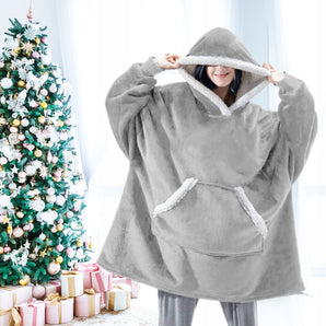 Džemperis - pledas šviesiai pilkas