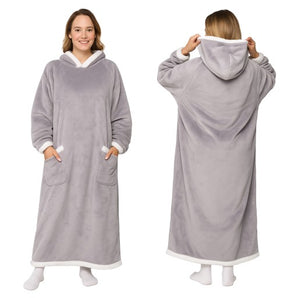 Džemperis - pledas pilkas "Jaukiai"